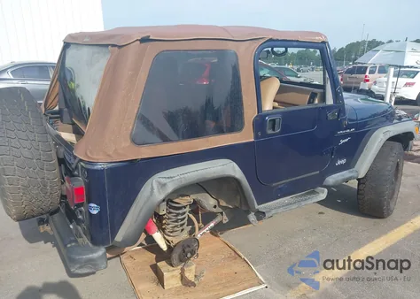 2002 Jeep Wrangler Sport из США, поврежденный, VIN 1J4FA49S72P729703